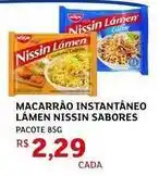 Assaí Atacadista Nissin - macarrão instantâneo lamen sabores oferta