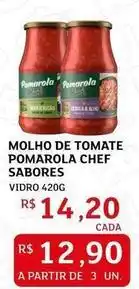 Assaí Atacadista Pomarola - molho de tomate chef oferta