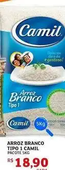 Assaí Atacadista Camil - arroz branco tipo 1 oferta