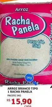 Assaí Atacadista Pacote - arroz branco tipo 1 racha panela oferta