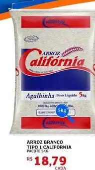 Assaí Atacadista Brasileira - arroz branco tipo 1 california oferta
