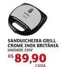 Assaí Atacadista Britânia - sanduicheira grill crome inox oferta