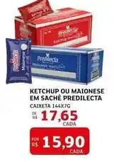 Assaí Atacadista Predilecta - ketchup ou maionese em sache oferta