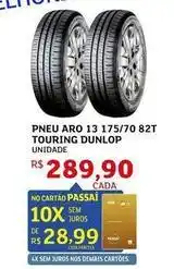 Assaí Atacadista Dunlop - pneu aro 13 175/70 82t touring oferta