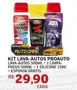 Assaí Atacadista Proauto - kit lava-autos lav-autos + pneus + esponja gratis oferta