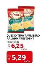 Assaí Atacadista President - queijo tipo parmesão ralado oferta
