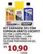 Assaí Atacadista Pretinho - kit garagem 3x4 com esponja gratis oferta