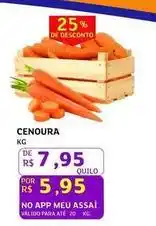 Assaí Atacadista Meu - cenoura oferta