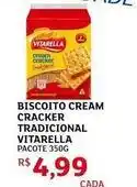 Assaí Atacadista Vitarella - biscoito cream cracker tradicional oferta