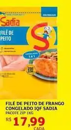 Assaí Atacadista Sadia - file de peito de frango congelado iqf oferta