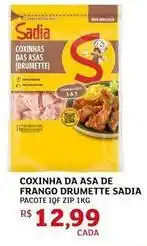 Assaí Atacadista Sadia - coxinha da asa de frango drumette oferta