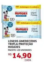 Assaí Atacadista Huggies - lenços umedecidos tripla proteção oferta