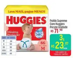 Muffato Fralda supreme care huggies oferta