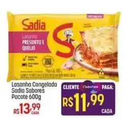 Muffato Lasanha congelada sadia sabores oferta