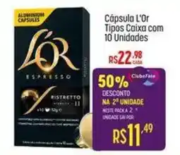 Muffato Cápsula l'or tipos caixa com 10 unidades oferta