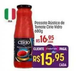 Muffato Passata Rústica de Tomate Cirio Vidro oferta