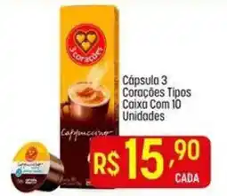 Muffato Cápsula 3 Corações Tipos oferta