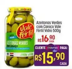Muffato Azeitonas verdes com caroço vale fértil vidro oferta