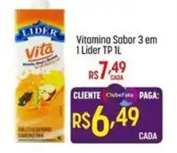 Muffato Vitamina sabor 3 em 1 lider tp 1l oferta