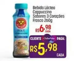 Muffato Bebida Láctea Cappuccino Sabores 3 Corações oferta