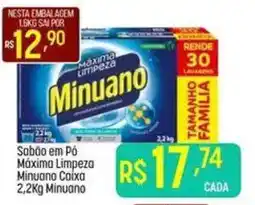 Muffato Sabão em Pó Máxima Limpeza Minuano Caixa oferta