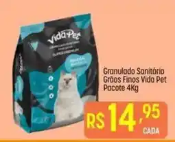 Muffato Granulado Sanitário Grãos Finos Vida Pet oferta