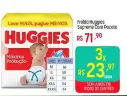 Muffato Fralda huggies supreme care pacote oferta