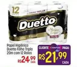 Muffato Papel Higiênico Duetto Folha Tripla oferta