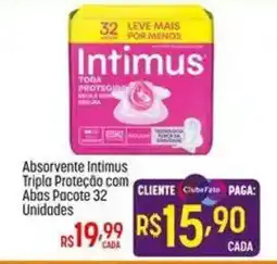 Muffato Absorvente intimus tripla proteção com abas pacote 32 unidades oferta