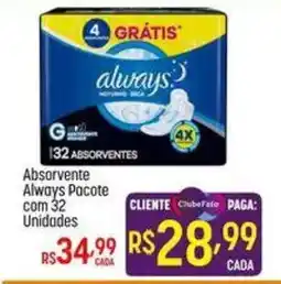 Muffato Absorvente always pacote com 32 unidades oferta