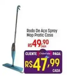 Muffato rodo de aço spray mop pratic casa oferta