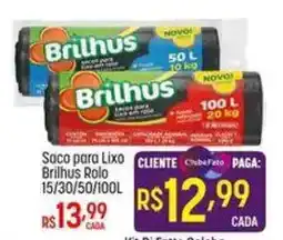 Muffato Soco para lixo brilhus rolo oferta
