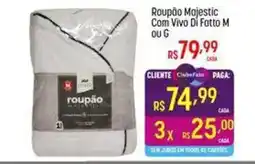 Muffato Roupão Majestic Com Vivo Di Fatto M ou G oferta