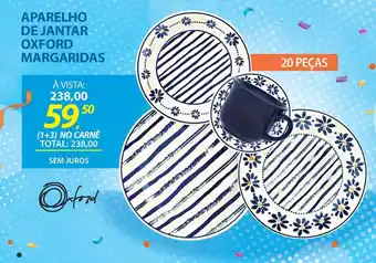 Lojas Cem Aparelho de jantar oxford margaridas oferta