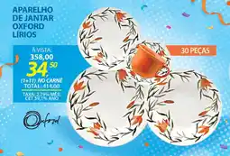 Lojas Cem Aparelho de jantar oxford lírios oferta