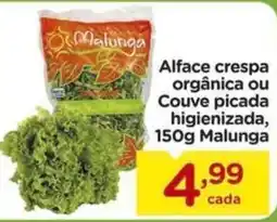 Carrefour Alface crespa orgânica ou Couve picada higienizada oferta