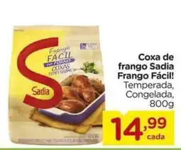 Carrefour Coxa de frango sadia frango fácil! temperada, congelada oferta