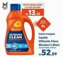 Sam's Club Ultimate - lava-roupas liquido clean oferta