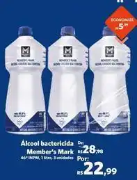 Sam's Club Member's mark - álcool bactericida oferta
