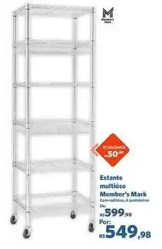Sam's Club Member's mark - estante multiuso oferta
