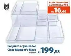 Sam's Club Clear - conjunto organizador member's mark oferta