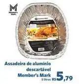 Sam's Club Member's mark - assadeira de aluminio descartavel oferta