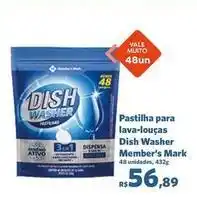 Sam's Club Vale - pastilha para lava-louças oferta