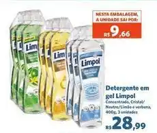 Sam's Club Limpol - detergente em gel oferta