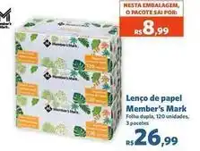 Sam's Club Pacote - lenço de papel oferta
