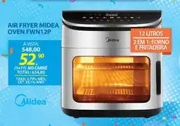 Lojas Cem Air fryer midea oven fwn12p oferta