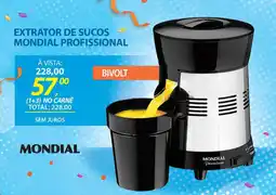 Lojas Cem Extrator de sucos mondial profissional oferta