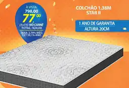 Lojas Cem Colchão 1,38m star II oferta