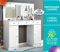 Lojas Cem Penteadeira camarim oferta
