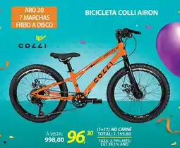 Lojas Cem Bicicleta colli airon oferta
